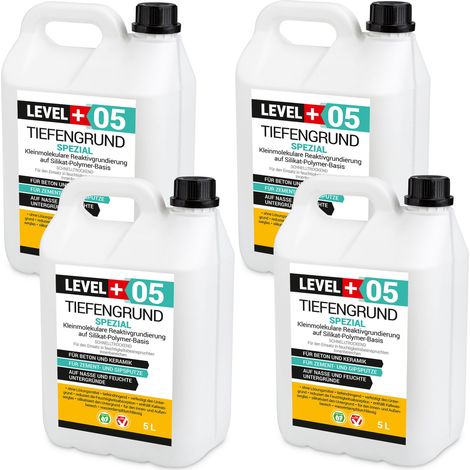 LEVEL+ Tiefengrund Spezial mit Kaliwasserglas Silikat L+05 - 20L (1/5)