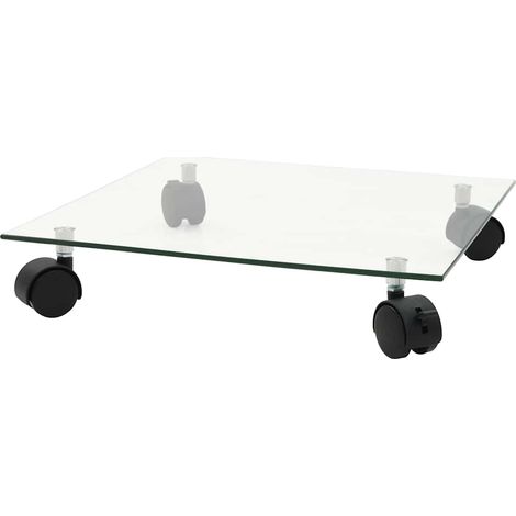 Maison Exclusive - Support carré pour plantes 2 pcs Verre trempé 35 x 35 cm (1/5)
