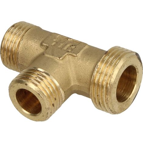 Té 3/4’’ FM x 3/4’’ AG x 1/2’’ AG modèle large pour tuyau solaire ondulé
