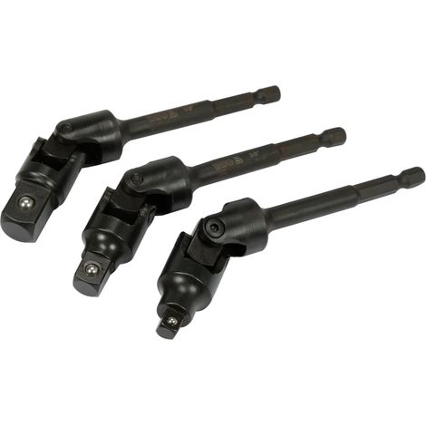 Adapter-Set mit Gelenk für Stecknüsse, 3-tlg. (1/2)