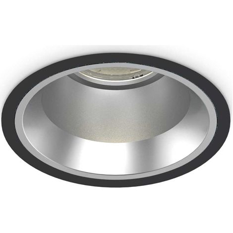 Faretto Incasso Off Alluminio Nero Led 15W 4000K Luce Naturale (1/2)