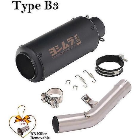 Para Suzuki Gsf650 Gsf1250 Gsx650f Gsf 650 1250 Gsx 650f 2007 - 2018 Sistema De Escape De Motocicleta Silenciador Db Killer Escape Moto Tubo( Type B3) (1/5)