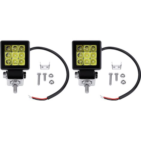 Feux antibrouillard conduite faisceau Spot, 2 pouces, 20W, 9LED, camionnette tout-terrain moto bateau UTV (1/5)
