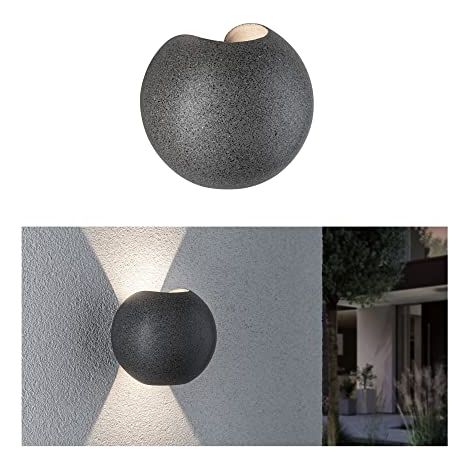 Applique Murale LED Paulmann Concrea Grigia da Esterno (1/4)