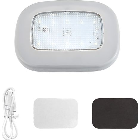 Plafonnier magnétique, chargement USB, 10 LED, plafonnier sans fil pour camping-car, accessoires intérieurs General Motors (gris) (1/5)