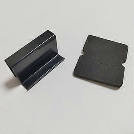 Loquet magnétique pour porte H6058 Contreplaque en verre d'une épaisseur de 4 à 6 mm 2 pièces Acier chromé poli Verrouillage par pression pour le serrage Contreplaque en verre
