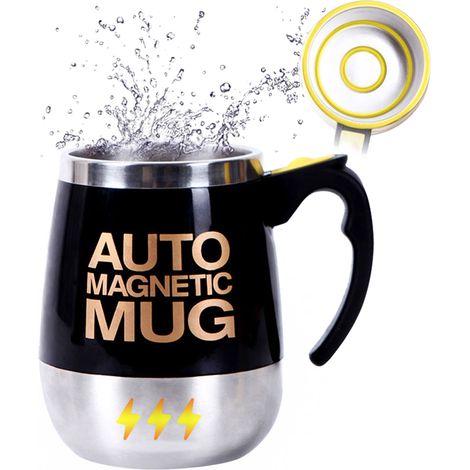 Automatischer Kaffeebecher (400 ml) mit Magnetrührer, Edelstahl (1/5)