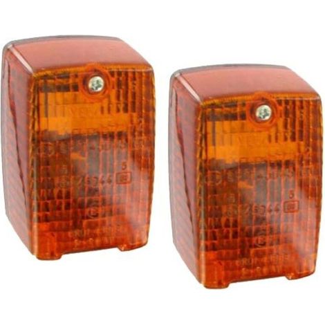 Juego de 2 luces intermitentes universales – Dimensiones: 90 x 60 x 55 mm – Distancia entre orificios de montaje: 48 mm – Requiere bombilla P21W