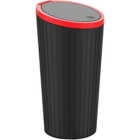 Poubelle de voiture à couvercle pressé pour porte-gobelet - usage multifonctionnel (1/5)