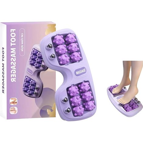 Rouleau De Massage Double Portable Pour Les Pieds,Outil de Réflexologie Pour la Fasciite Plantaire Thérapie d'acupression des Pieds Pour Soulager la Douleur Pour Coureurs et Séniors et Hommes Femmes (1/5)