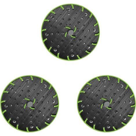 3 plateau de ponçage souple pour ponceuse excentrique Festool 150 mm –Filetage De Raccordement M8, Compatible Avec pour Festool Rotex RO, ETS 150 Etc, Patin de ponçage (1/5)