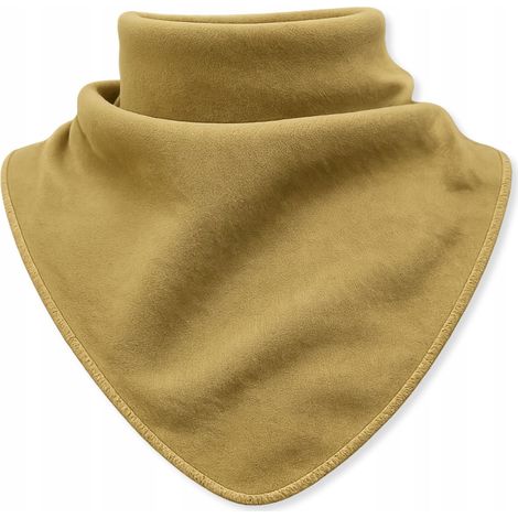 Sciarpa a collo alto per bambini, 100% cotone, 1-3 anni, primavera/autunno, colore ocra. (1/5)