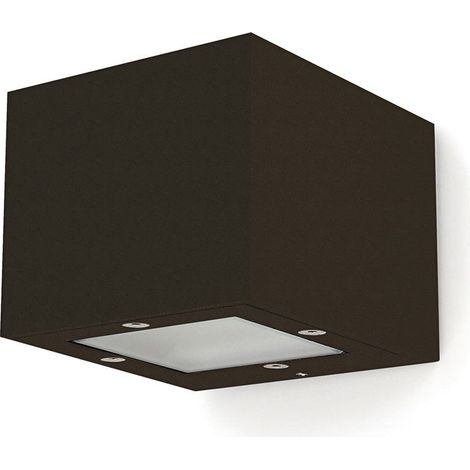 Supporto a parete ISORA IP65 Corte de fase L,C LED COB AC 2x4W 345lm(152lm) CRI90 3000K up-down Marrone rame (1/3)