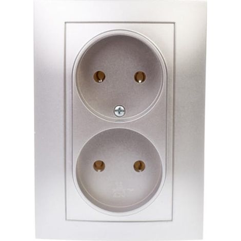 Carla Doppelsockel b/u Silber 1741-06
