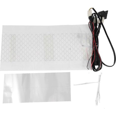 Coussin de siège chauffant universel 12 V pour moto, quad et SSV, avec interrupteur et coussin chauffant en fibre de carbone (1/4)