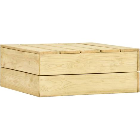 Gartentisch 75x75x31 cm Kiefernholz Imprägniert