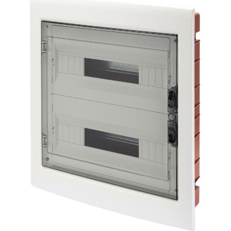 Gewiss centralino da installazione quadro incasso 36 moduli con pannelli finestrati gw40609