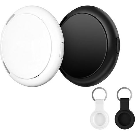 2 Pack Air Tags, Localisateur d'objets, Balises Bluetooth intelligentes compatibles avec l'application Find My (iOS uniquement) (1/5)