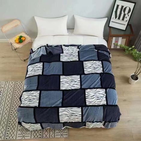 Manta Franela Jacquard Reversible para Sofá Cama - Manta Polar Grande de Invierno Super Suave, Acogedora y Cómodas 130x160, 160x220, 220x240cm (1/5)