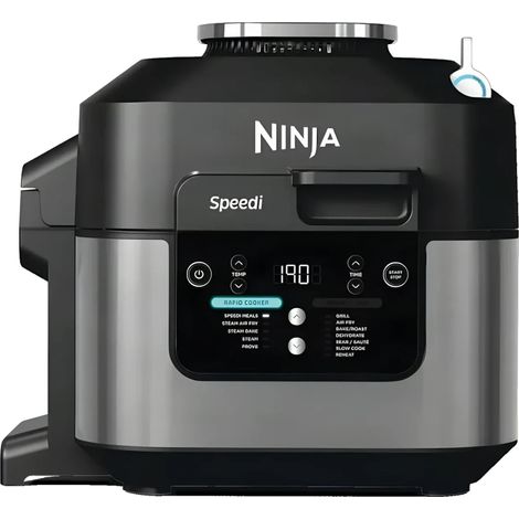 Ninja – Multicuiseur Speedi ON500EU 5,7 L – 12 fonctions de cuisson – Cuisson à l’air chaud, vapeur et lente – Cuve en céramique – Puissance 1760 W