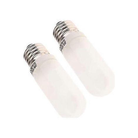 2 Stück 250-W-Halogenlampen (220–240 V, E27-Fassung, Standard-Edison-Schraubfassung), mattiert, Ersatz-Einstelllampe für Fotostudio-Blitzlicht (1/5)