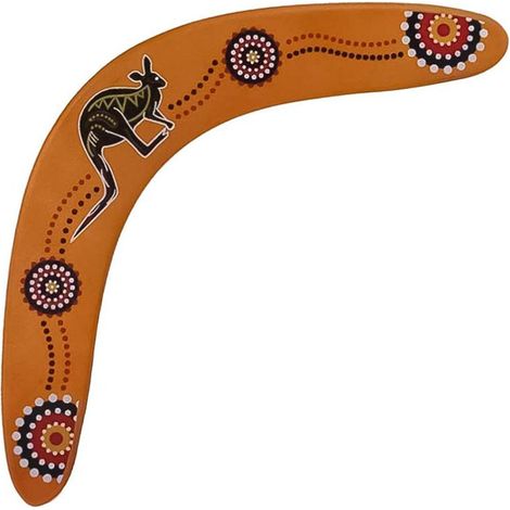 boomerang en bois pour adolescents, en forme de V, jeu de lancer-rattraper en extérieur, jouet sportif pour enfants (36,6 x 6 cm) (1/5)