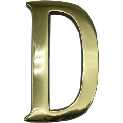Lettre D Laiton Poli 10cm Esthétique Et Durable - (1/2)