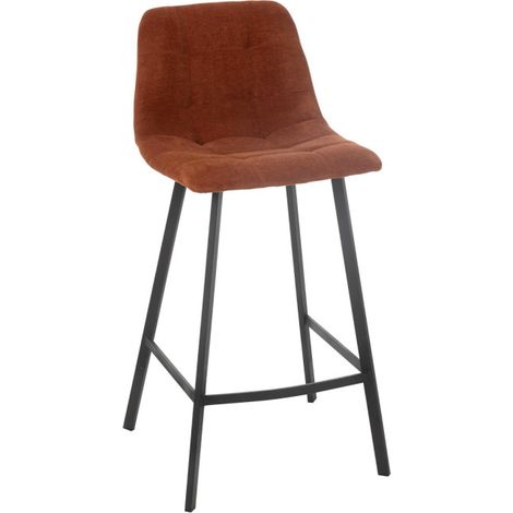 Chaise de Bar Matelassée "Kent" 95cm Rouille (1/5)
