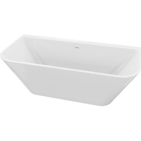 LAVITA Freistehende Badewanne Reus Black 1800 Acryl 180x89x73 cm Schwarz (1/4)
