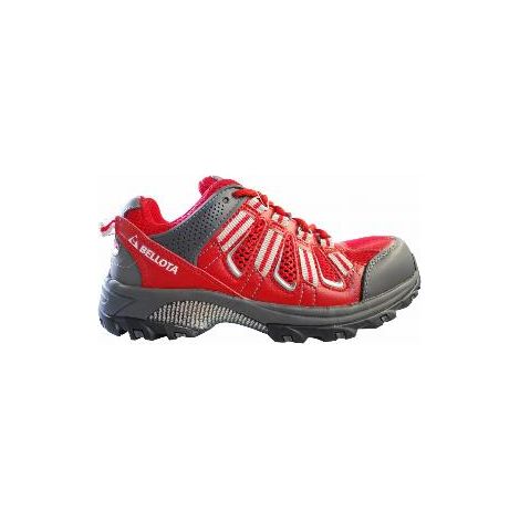 FPLUS zapato bellota trail rojo s1p nº 39 , La gama Trail Bellota es una gama de calzado de seguridad moderno y muy cómodo, gracias a su flexibilidad,
ligereza y la última generaci