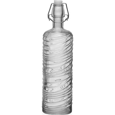 BOTELLA VIDRIO TAPON CORCHO 1 L