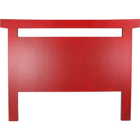 Kopfteil in MDF FIR 160x4x120 Red MDF Firs Mehrfachmaterialfamilienfarben Nachttische, Bettköpfe und Nockendetails