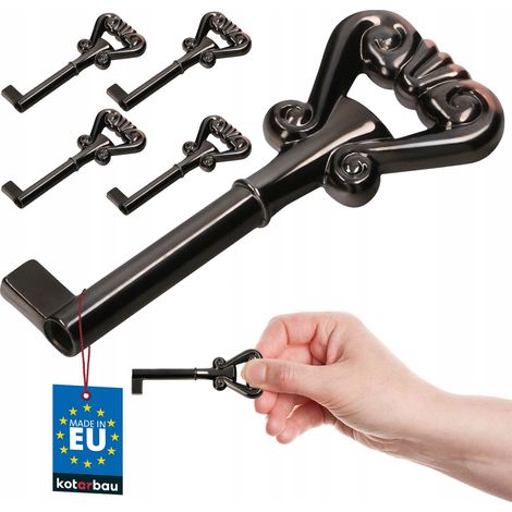 KOTARBAU® Barra portachiavi universale decorativa retrò in rame nero, 7 cm, set da 5 (1/5)