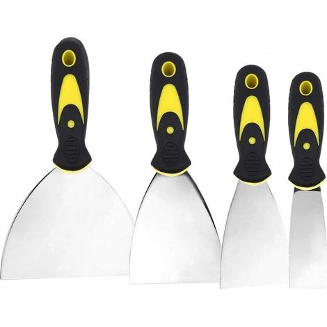 Coating Knife, DIY Spatula, Stainless Steel Spatula Set Coating Knife 50, 75, 100, 150mm 4 Pieces (1/5)