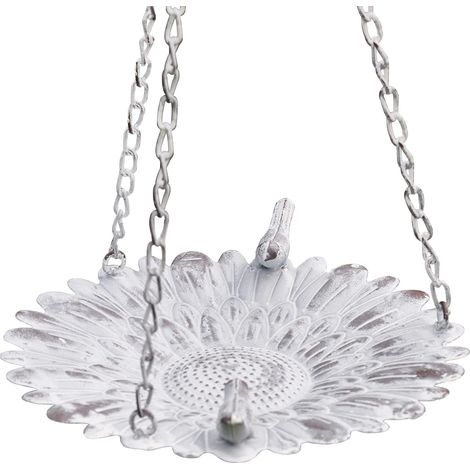 Abreuvoir Oiseaux Exterieur Fonte, Bains pour Oiseaux Sauvages, Baignoire Oiseaux Jardin, Bain D'oiseau Suspendu, Abreuvoir Oiseaux à Suspendre Mangeoires Oiseaux Accessoires Decoration