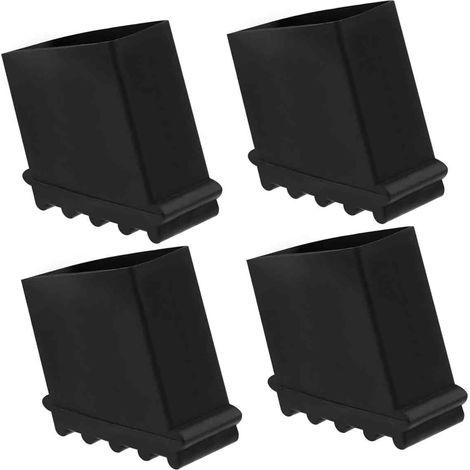 Pieds D Echelle En Caoutchouc - Lot De 4 - Compatible Avec Echelles A Coulisse Et Echelles Extension - Pour Sol Dur Et Carrelage - 4 Pièces