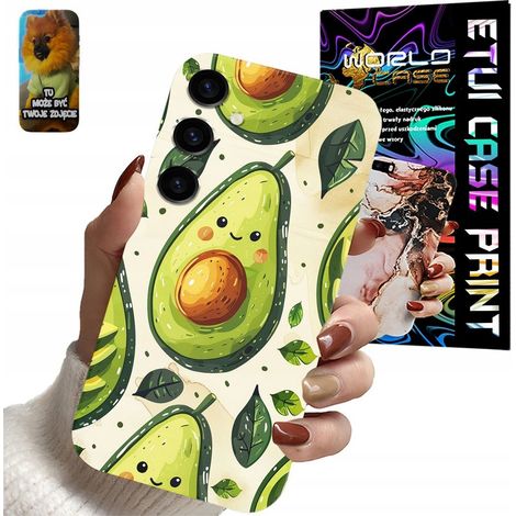 Custodia per Samsung Galaxy S24 con motivo avocado + vetro (1/5)