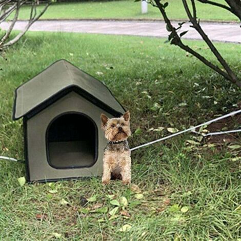 Abri extérieur étanche pour chats, chiens et lapins - niche d'hiver écologique et pliable. (1/3)