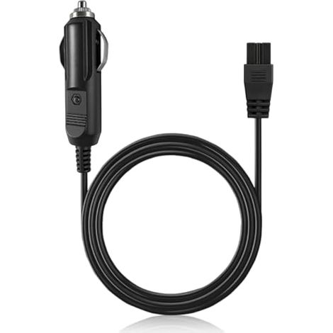 Câble d'alimentation 12 V/24 V pour allume-cigare de voiture, câble d'alimentation 2 fils en cuivre pur pour mini réfrigérateur, glacière portable et sac isotherme électrique, câble de rechange (1/5)