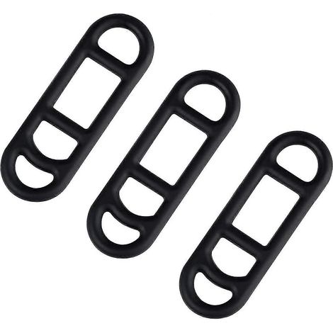 Lot de 3 sangles de vélo pour fixer une lampe, une torche ou d'autres accessoires (1/3)