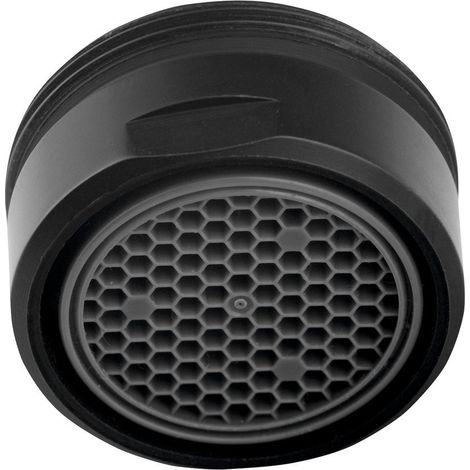 Male Tap Aerator M24x1, noir