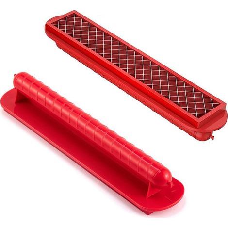 Coupe-Saucisses pour Hot-Dog, avec Poignée Hot-Dog Cutter, Acier Inoxydable Oupe-Hot-Dog, Coupe-Saucisses, Adapté pour Maison, Restaurant, Barbecue (1/5)