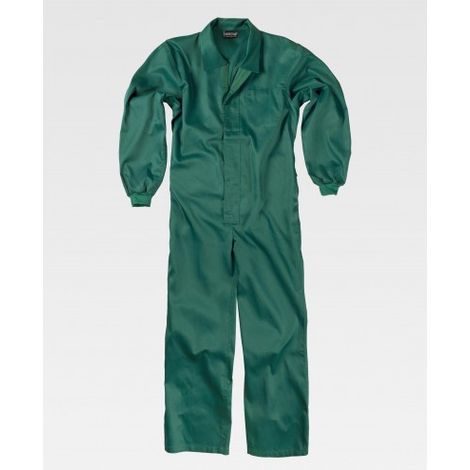 Buzo para alimentación WORKTEAM B3010 con cuello camillero y mangas ajustadas 64 Verde