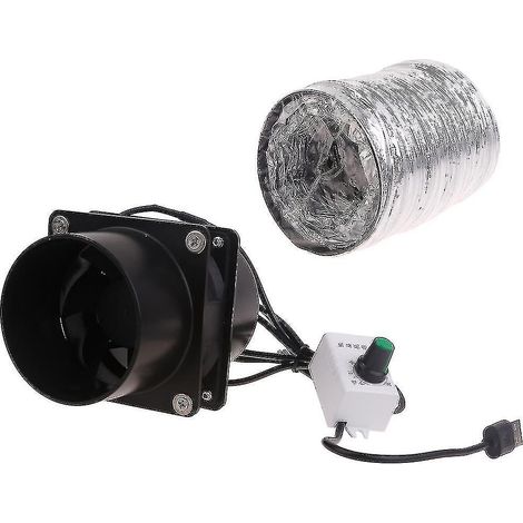 Ventilateur extracteur de fumées compact et portable avec conduit et tuyau de ventilation - k xi (1/5)