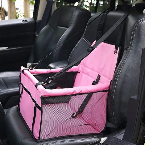 Siège auto pour animaux de compagnie, adapté aux chiens de petite et moyenne taille, hauteur d'épaule maximale 45cm - matériau imperméable robuste (1/4)