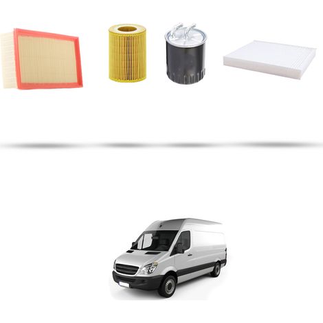 Kit tagliando 4 filtri compatibile con Mercedes Sprinter II (906) 218 CDI 135kw Dal 2006 (1/5)