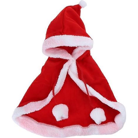 Vêtements amusants pour chien et chat, cape rouge pour jeux de rôle, déguisement de Noël amusant pour animaux de compagnie - L- (1/5)