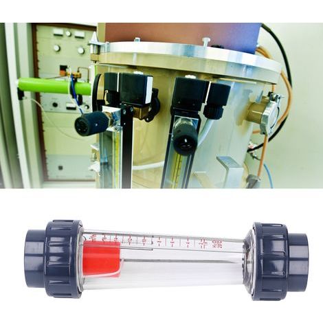 Water flow meter 1.6-16m³/h with ABS float and plastic tube for accurate measurement (1/5)