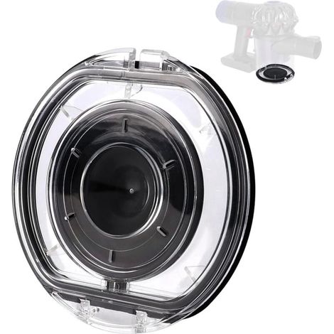 Couvercle de remplacement pour bac à poussière compatible avec Dyson V6, DC58, DC59, DC61, DC62, DC72, DC74, SV03, SV07, SV09 – avec joint d’étanchéité inclus