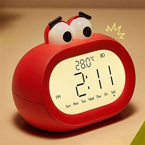 Réveil Électronique - Affichage Numérique - Veilleuse Réglable - Minuterie Et Alarme - Pour Chambre D étudiant Ou D enfant - 1 Pièce (1/5)